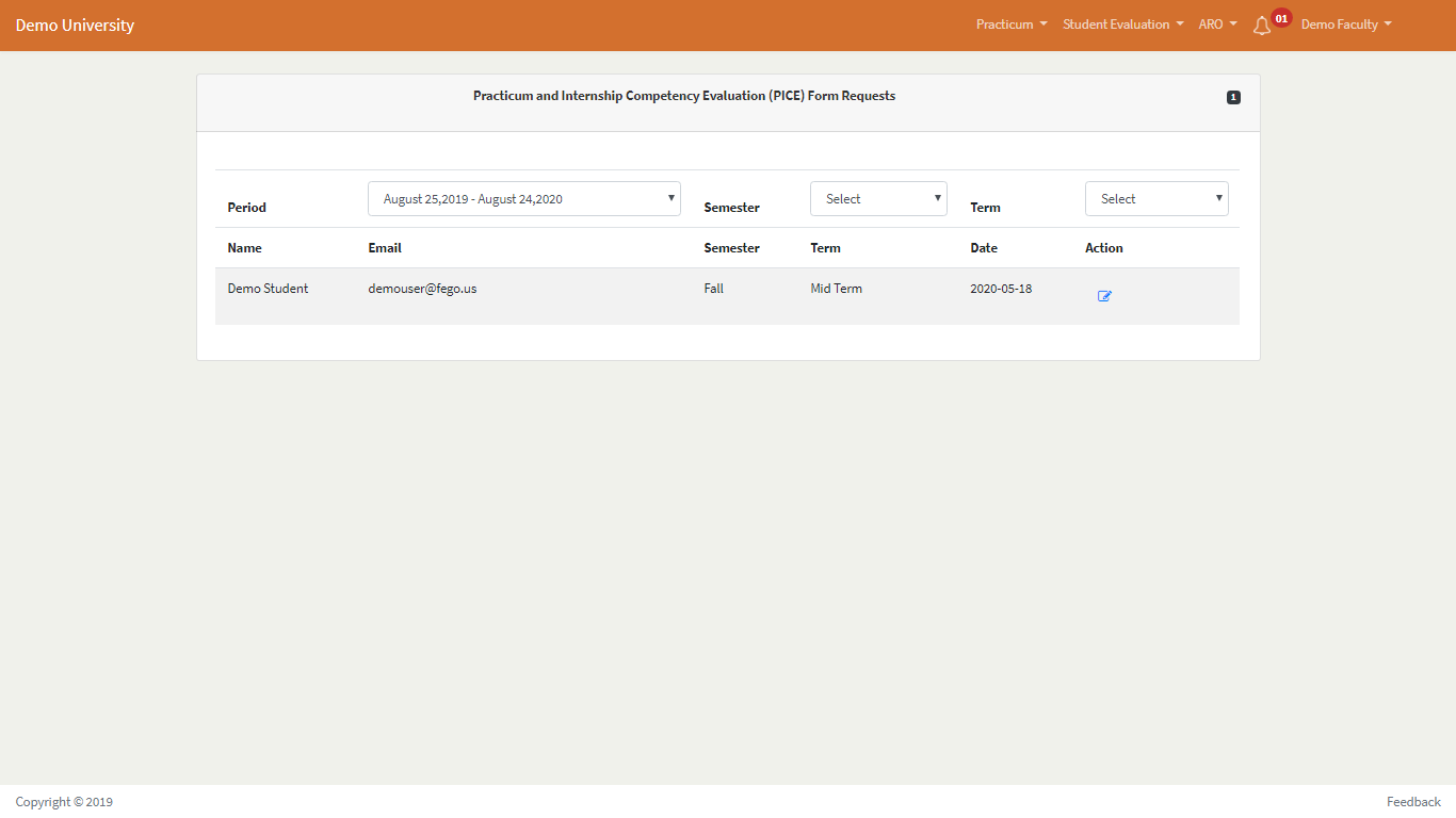 University edition reports screenshot